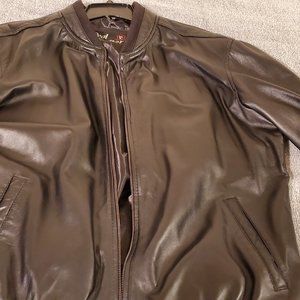 Men's Genuine Lambskin Jacket Slim fit Bomber